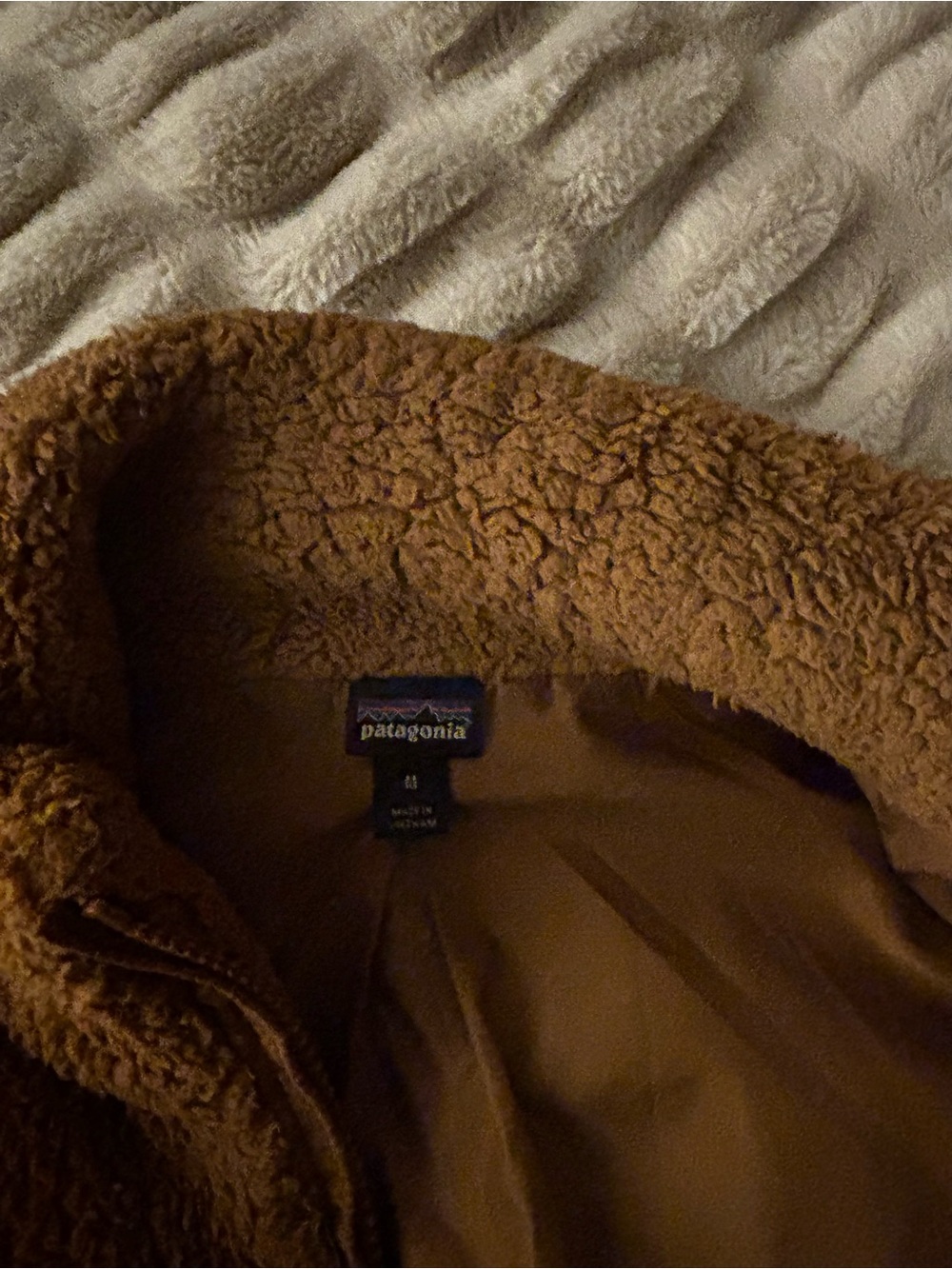 Patagonia Brown Sherpa Fleece Jacket - Picture 2 of 3